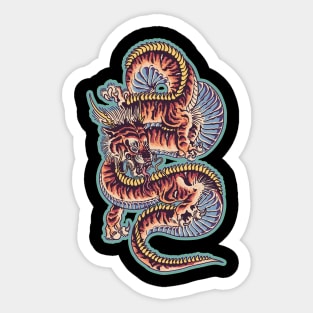 DRAGON TIGER Sticker